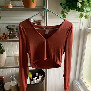 NWOT silky long sleeve